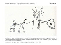 COMME DES MARQUE-PAGES GLISSES DANS NOS MEMOIRES - DESSINS D'ENFANTS DES CAMPS DE REFUGIES DE LA BAN