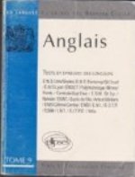 Anglais tome 9 épreuves 84/89 (L')