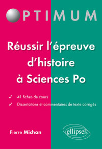 L’histoire à l’entrée de Sciences Po – fiches et dissertations corrigées