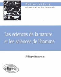 sciences de la nature et les sciences de l'homme (Les)