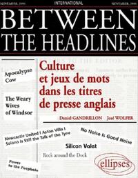 Between the Headlines - Culture et jeux de mots dans les titres de presse anglais