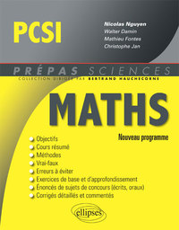 MATHEMATIQUES PCSI - CONFORME AU NOUVEAU PROGRAMME 2013