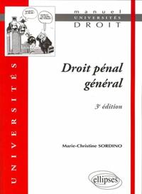 Droit pénal général - 3e édition