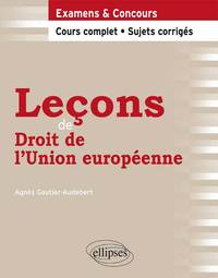 Leçons de Droit de l'Union européenne