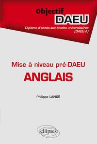 ANGLAIS - PRE-DAEU