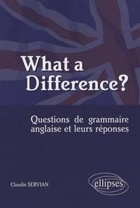 What a difference? Questions de grammaire anglaise et leurs réponses