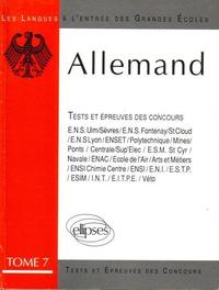 L'Allemand tome 7 épreuves 84/89