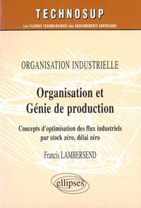 ORGANISATION ET GENIE DE PRODUCTION - ORGANISATION INDUSTRIELLE - NIVEAU B