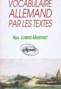 VOCABULAIRE ALLEMAND PAR LES TEXTES