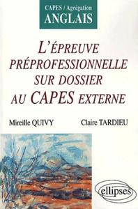 Anglais - L'épreuve préprofessionnelle sur dossier au CAPES externe