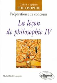 LA LECON DE PHILOSOPHIE, IV