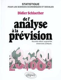 analyse à la prévision (De l') - Cours