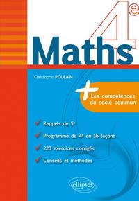 Maths 4e - fiches de rappel + exercices corrigés
