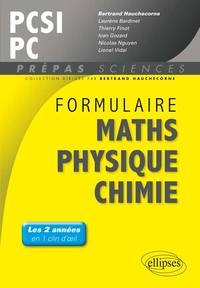 Formulaire : Mathématiques - Physique-Chimie -SII - PCSI/PC