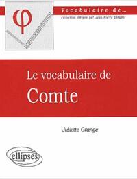 Le vocabulaire de Comte