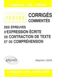 Textes (expression écrite, contraction, compréhension)