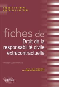 FICHES DE DROIT DE LA RESPONSABILITE CIVILE EXTRACONTRACTUELLE. RAPPELS DE COURS ET EXERCICES CORRIG