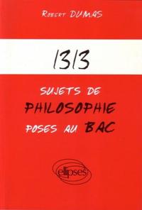 1313 sujets de philosophie posés au Bac
