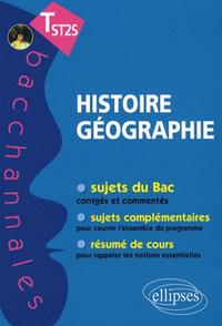 Histoire-Géographie. Terminale ST2S - nouveau programme