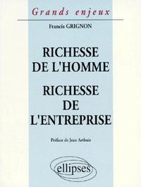 Richesse de l'homme - Richesse de l'entreprise