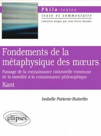 Kant, Fondements de la métaphysique des moeurs, section I