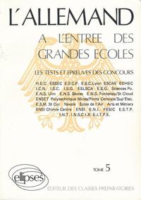 Allemand tome 5 épreuves 80/83 (L')