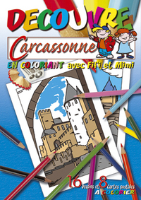 Découvre Carcassonne en coloriant avec Fifi et Mimi