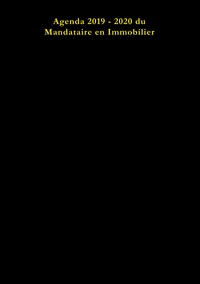 Agenda du Mandataire en Immobilier 2019 - 2020 IAD