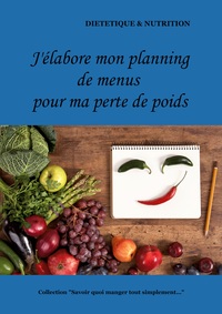 J'élabore mon planning de menus pour ma perte de poids