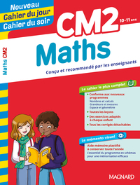 Maths CM2 - Cahier du jour Cahier du soir