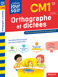 Orthographe et dictées CM1 - Cahier Jour Soir