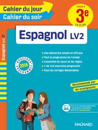 Cahier du Jour/Cahier du Soir - Espagnol 3e