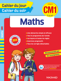 Maths CM1 - Cahier du jour Cahier du soir