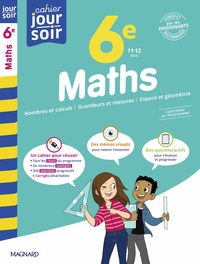 MATHS 6E - CAHIER JOUR SOIR - CONCU ET RECOMMANDE PAR LES ENSEIGNANTS