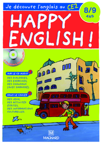Happy English ! Je découvre l’anglais au CE2  (cahier + CD audio)