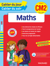 Maths CM2 - Cahier du jour Cahier du soir