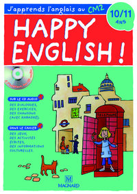 Happy English ! J'apprends l’anglais au CM2 (cahier + CD audio)