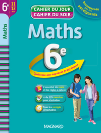 Cahier du Jour / Cahier du Soir - Maths 6e