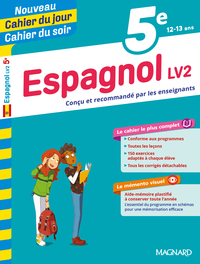 Espagnol 5e - Cahier du jour Cahier du soir