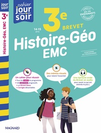 Histoire-Géographie-EMC 3e Brevet - Cahier Jour Soir