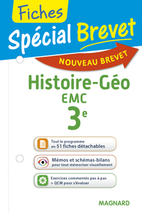 Spécial Brevet Fiches Histoire-Géographie-EMC 3e