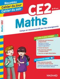 Maths CE2 - Cahier du jour Cahier du soir