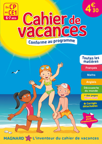 Cahier de vacances, du CP au CE1, éd. 2017