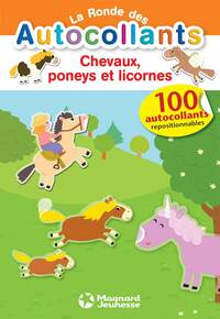 La ronde des autocollants - Chevaux, poneys et licornes