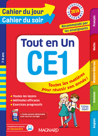 Tout en Un CE1 - Cahier du jour Cahier du soir