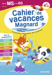 Cahier de vacances 2026, de la MS vers la GS 4-5 ans