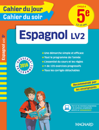 Cahier du Jour/Cahier du Soir - Espagnol 5e