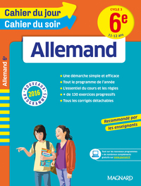 Cahier du Jour/Cahier du Soir - Allemand 6e