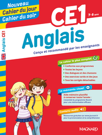 Anglais CE1 - Nouveau Cahier du jour Cahier du soir