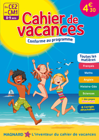 Cahier de vacances, du CE2 au CM1, éd. 2017